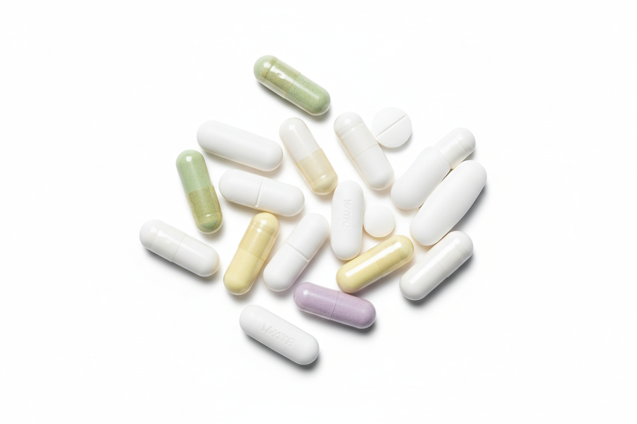 ICEVIT vitamins and supplements collection including magnesium and NMN capsules