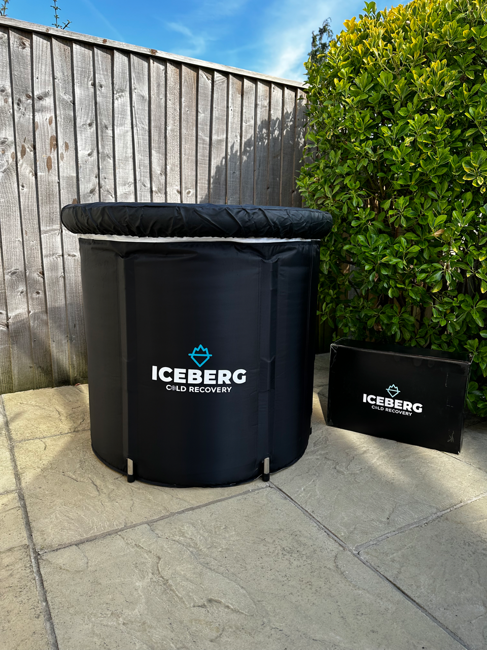 New ICEBERG 2.0 - Outdoor Ice Bath Tub - Cold Plunge + LID +COVER + THERMOMETER