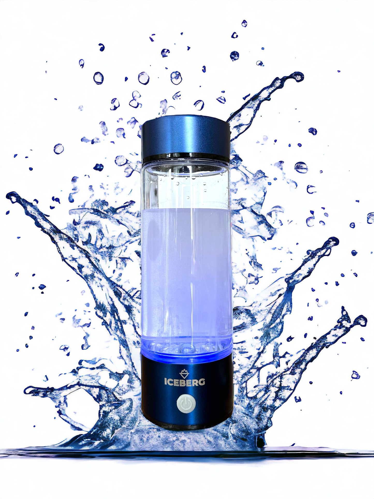 Iceberg Hydrogen Rich Portable Water Bottle | 420ml Capacity | USB Rechargeable