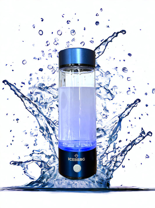 Iceberg Hydrogen Rich Portable Water Bottle | 420ml Capacity | USB Rechargeable