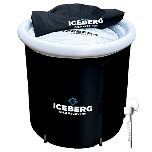 New ICEBERG 2.0 - Outdoor Ice Bath Tub - Cold Plunge + LID +COVER + THERMOMETER