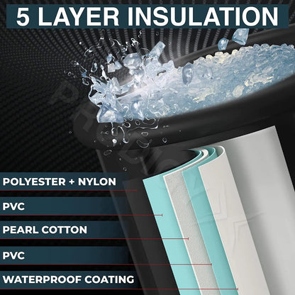 ICEBERG XL EDITION Outdoor Ice Bath Cold Plunge Tub with Lid and Cover 50% Thick