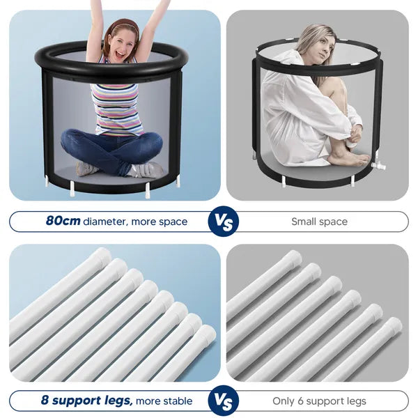 ICEBERG XL EDITION Outdoor Ice Bath Cold Plunge Tub with Lid and Cover 50% Thick